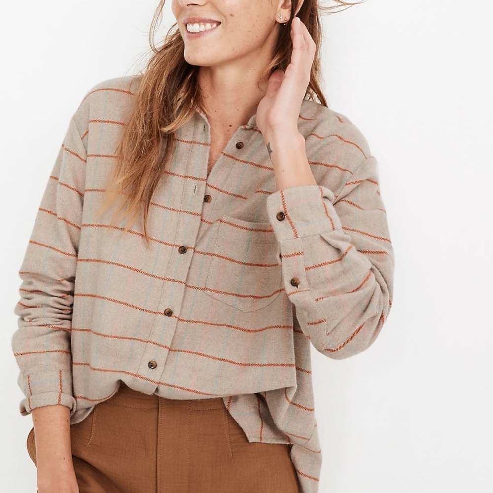 Flannel Sunday Shirt in Keene Plaid. Part shirt, part jacket,